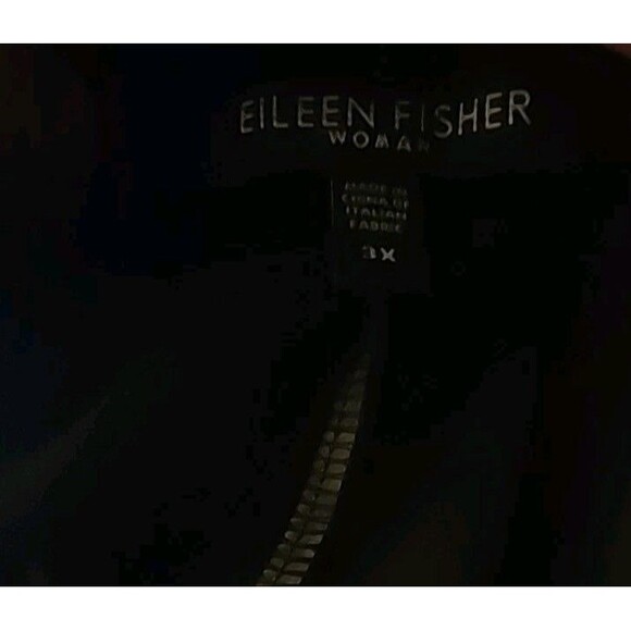 Eileen Fisher Black Wide-Leg Pants Viscose Cropped  Pull On New Size 3X B7 Nice - Picture 5 of 7